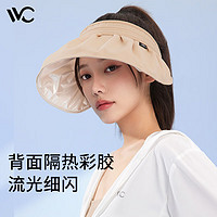 VVC 女士貝殼遮陽帽  防紫外線 防風(fēng)繩+可折疊