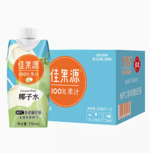 88VIP！佳果源 100%泰國NFC椰子水330ml*12瓶