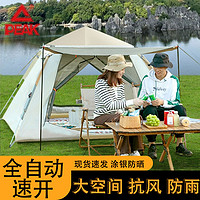 PEAK 匹克 帳篷戶外露營公園野餐兒童家庭多人便攜式可折疊銀膠遮陽防雨