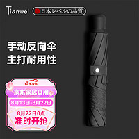 Tianwei umbrella 天瑋傘業(yè) 反向晴雨傘三折傘商務(wù)防風(fēng)手動折疊可定制