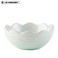 LE CREUSET 酷彩 炻瓷宮廷花園系列合集花邊碗 14厘米花邊碗冰川綠