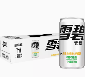 88VIP！Sprite 雪碧 纖維+無糖 200ml*12罐 檸檬味