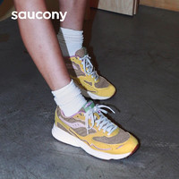 saucony 索康尼 3D Grid Hurricane 黄蘑菇 男女同款休闲鞋 S70747-1