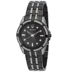 BULOVA 寶路華 黑色表盤石英男表 98K109