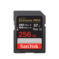 SanDisk 闪迪 Extreme PRO SD存储卡 256GB（UHS-II、V60、U3）