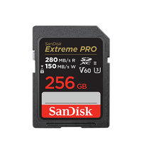 SanDisk 閃迪 Extreme PRO SD存儲卡 256GB（UHS-II、V60、U3）