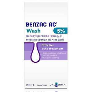 Benzac AC 5%溫和控油去痘潔面液 200ml