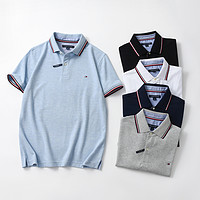 TOMMY HILFIGER 男士寬松短袖翻領(lǐng)polo衫