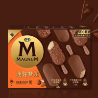 MAGNUM 夢(mèng)龍 和路雪 迷你夢(mèng)龍巴旦木堅(jiān)果+卡布基諾口味冰淇淋 43g*3支+42g*3支