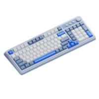 凌豹 K01 三模键盘 99键 RGB蓝白