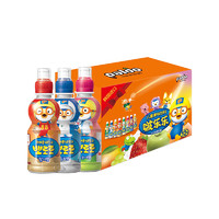 Pororo 韓國進口啵樂樂混合裝235ml*12瓶兒童果汁飲料草莓水蜜桃牛奶禮盒