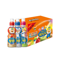 Pororo 韩国进口啵乐乐混合装235ml*12瓶儿童果汁饮料草莓水蜜桃牛奶礼盒