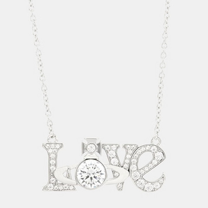 Vivienne Westwood 薇薇安·威斯特伍德 Love 銀色水晶項鏈
