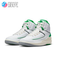 NIKE 耐克 烽火 AIR JORDAN 2 AJ2 喬2 白綠色 高幫復(fù)古籃球鞋 DR8884 103 DQ8562-103 36