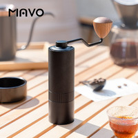 MAVO 巫師手搖磨豆機咖啡豆研磨機手磨咖啡 磨豆器手搖手動CNC磨芯 2.0 曜巖黑-意式版