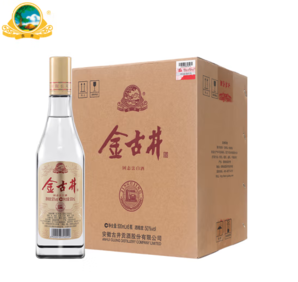 PLUS會員！古井貢酒 金古井 濃香型白酒 50度500ml*6瓶 整箱裝