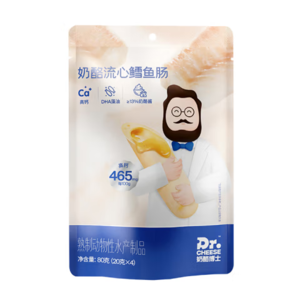 PLUS會員！Dr.CHEESE 奶酪博士 鱈魚腸奶酪 80g/袋