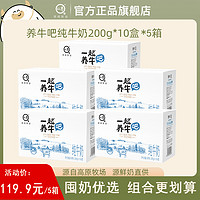 認養(yǎng) 一起養(yǎng)牛吧純牛奶 200g*10盒*1箱