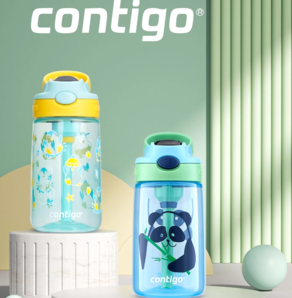 88VIP！Contigo 康迪克 一鍵開啟密封兒童吸管杯 420ml