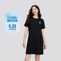 SKECHERS 斯凱奇 連衣裙女花卉設計連衣裙女顯瘦A字裙女夏季