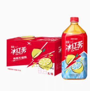 88VIP！統(tǒng)一 冰紅茶檸檬飲料1升*8瓶