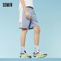 Semir 森馬 休閑褲男年夏季新款松緊腰青春帥氣寬松五分褲子