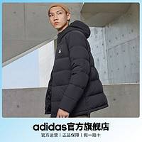 adidas 阿迪達(dá)斯 輕運(yùn)動(dòng)男女同款冬季休閑戶外保暖連帽鴨絨羽絨服