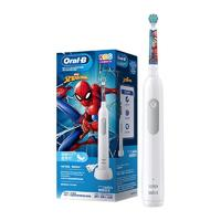 Oral-B 歐樂-B 歐樂B兒童電動牙刷兒童8-12歲換牙期專用小學刷Pro 1 Kids蜘蛛俠日常清潔3D聲波牙刷情侶禮