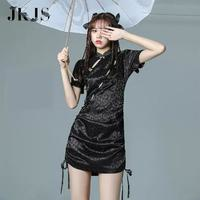 JK&JS 旗袍改良年輕少女國(guó)潮中國(guó)風(fēng)女裝高級(jí)感連衣裙