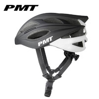 PMT M12自行车头盔男女一体成型公路山地车帽运动骑行装备 黑白 M码