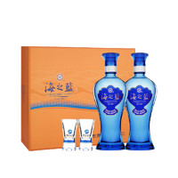 YANGHE 洋河 海之藍 藍色經(jīng)典 42%vol 濃香型白酒 480ml*2瓶 禮盒裝