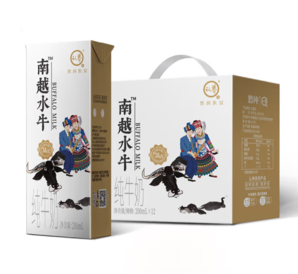 3.8g蛋白質(zhì)！認(rèn)養(yǎng) 南越水牛奶200ml*12盒*2箱