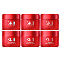 SK-II 大紅瓶面霜賦能煥采精華霜15g*6（滋潤型)