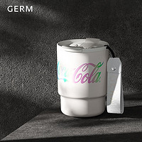 germ 格沵 可口可樂(lè)聯(lián)名水杯咖啡杯大容量雙飲車(chē)載杯子竹簡(jiǎn)款保溫杯 炫彩白360ML