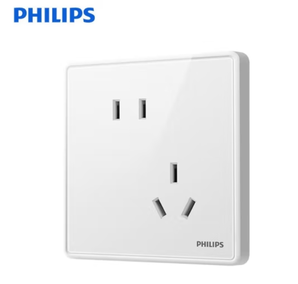 PHILIPS 飛利浦 86型暗裝斜五孔插座