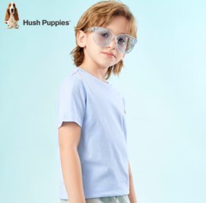 Hush Puppies 暇步士 男女童短袖圆领衫