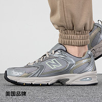 new balance NB休閑鞋男女輕便厚底運(yùn)動鞋530系列銀灰老爹鞋MR530KMW