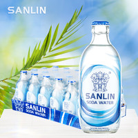 SANLIN 三麟 蘇打水無糖氣泡水蘇打水335ml*24瓶整箱 1件裝