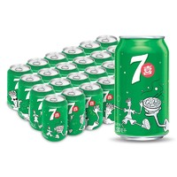 7-Up 七喜 百事可樂(lè) 七喜 7up 檸檬味 可樂(lè) 汽水 碳酸飲料 整箱 330ml*24聽(tīng) 百事出品