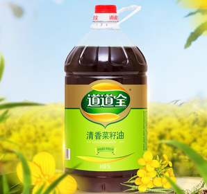 道道全 非轉(zhuǎn)基因壓榨清香菜籽油 5L