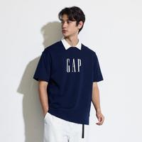 Gap 蓋璞 男女裝2024夏季純棉字母印花logo短袖T恤