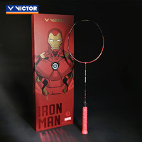 VICTOR 威克多 x 漫威鋼鐵俠 羽毛球拍單拍 球拍禮盒 IRON MAN METALLIC GB