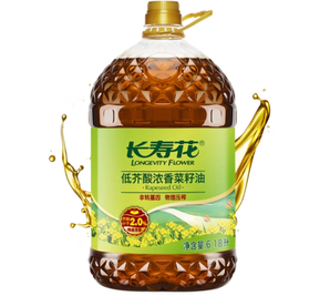 長壽花 低芥酸濃香菜籽油6.18L （非轉基因/物理壓榨）