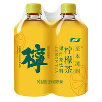 C'estbon 怡寶 官方旗艦店怡寶至本清潤檸檬茶果汁茶飲料450ml*4瓶膜包