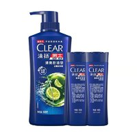 CLEAR 清扬 男士去屑洗发露 清爽控油型500g+100g*2