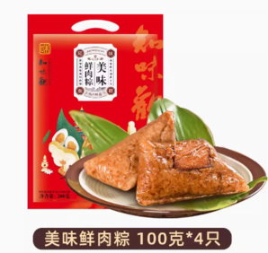 知味觀 鮮肉粽 100克*4只