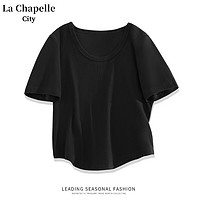La Chapelle City 拉夏贝尔圆领短袖T恤