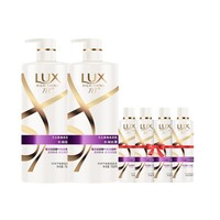 LUX 力士 玻尿酸水润丝滑洗发水套装750g*2+100g*4胶原蛋白水光瓶