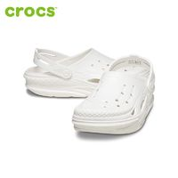 crocs 卡駱馳 電波洞洞鞋男女鞋厚底外穿拖鞋沙灘鞋女士涼鞋209501