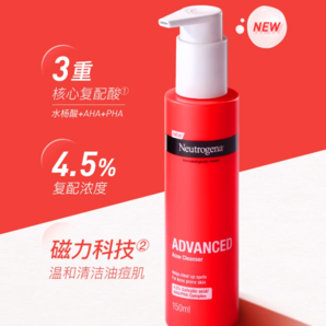 Neutrogena 露得清 三重酸祛油控痘潔面啫喱150ml